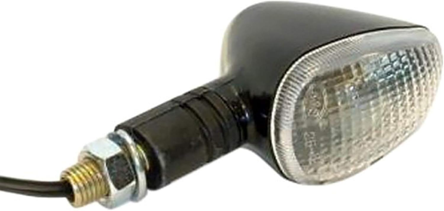 K&S Marker Lights Compact Flex. Stem Black (D/F) Clear