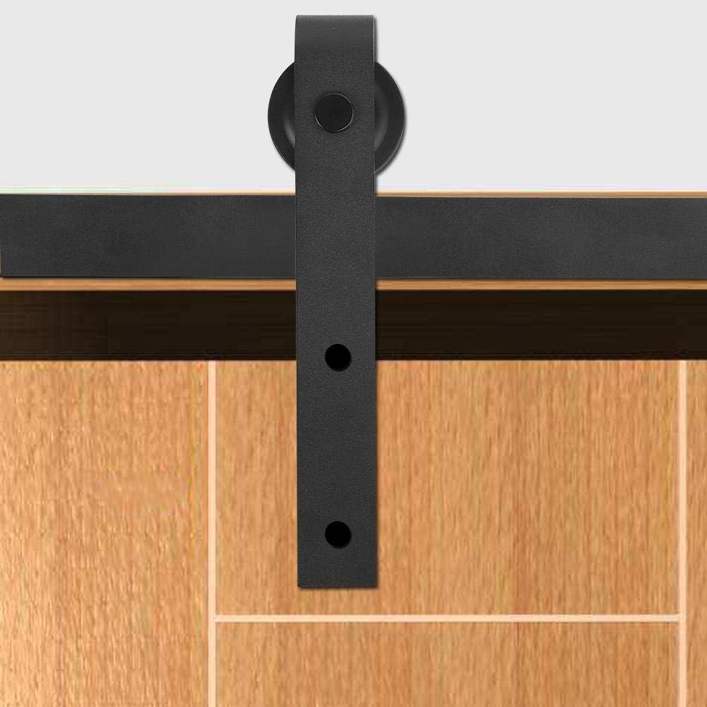 Bеѕt Cуbеr Dеаlѕ 🔥 10FT Heavy Duty Sliding Barn Door Hardware Kit, Double Door Hardware Kit Black Carbon Steel Barn Door Hardware Kit with J Shape Hanger