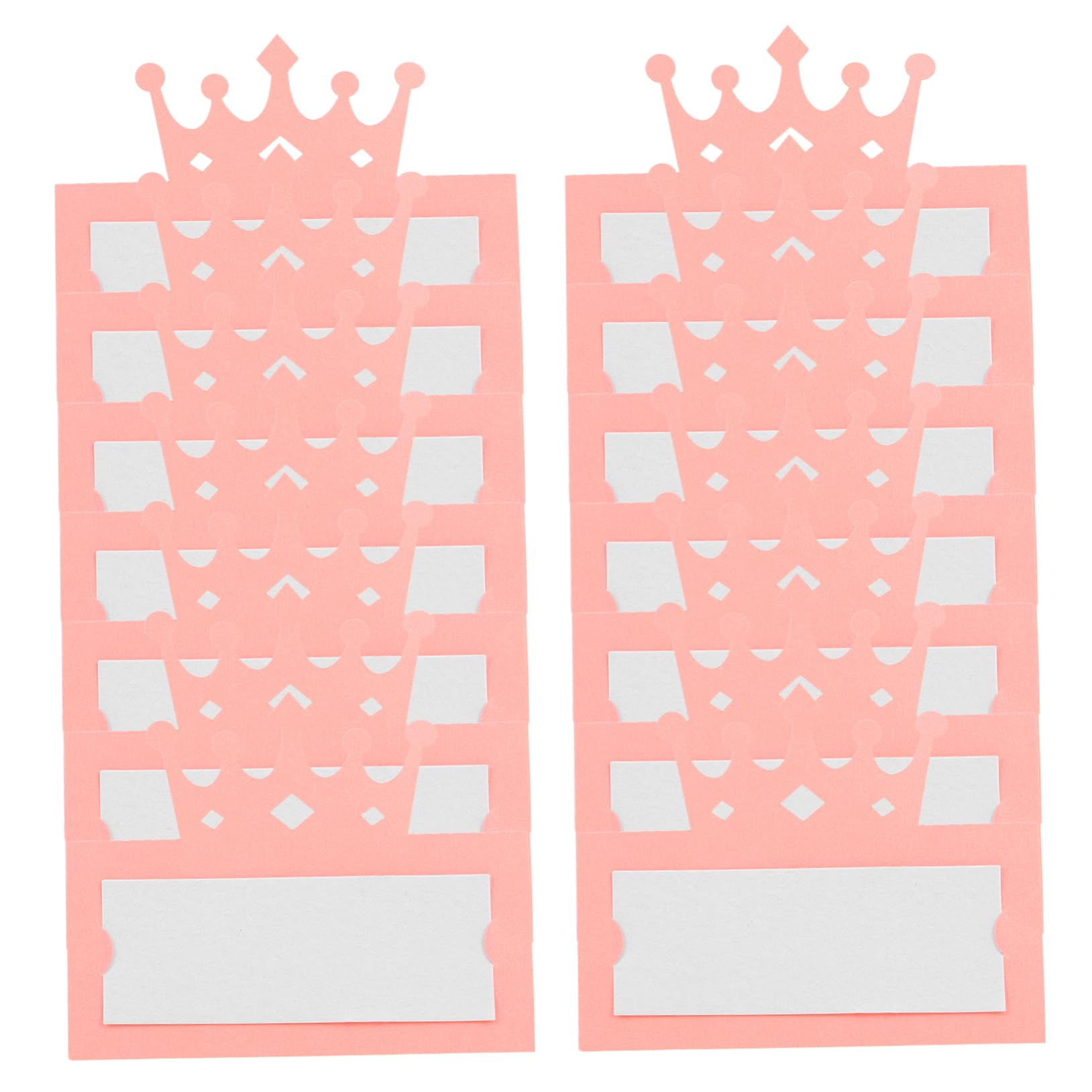 50pcs Elegant Crown Design Table Name Cards Blank Place Cards for Weddings Birthday Parties and Banquets for Unique Guest Seating Arrangements