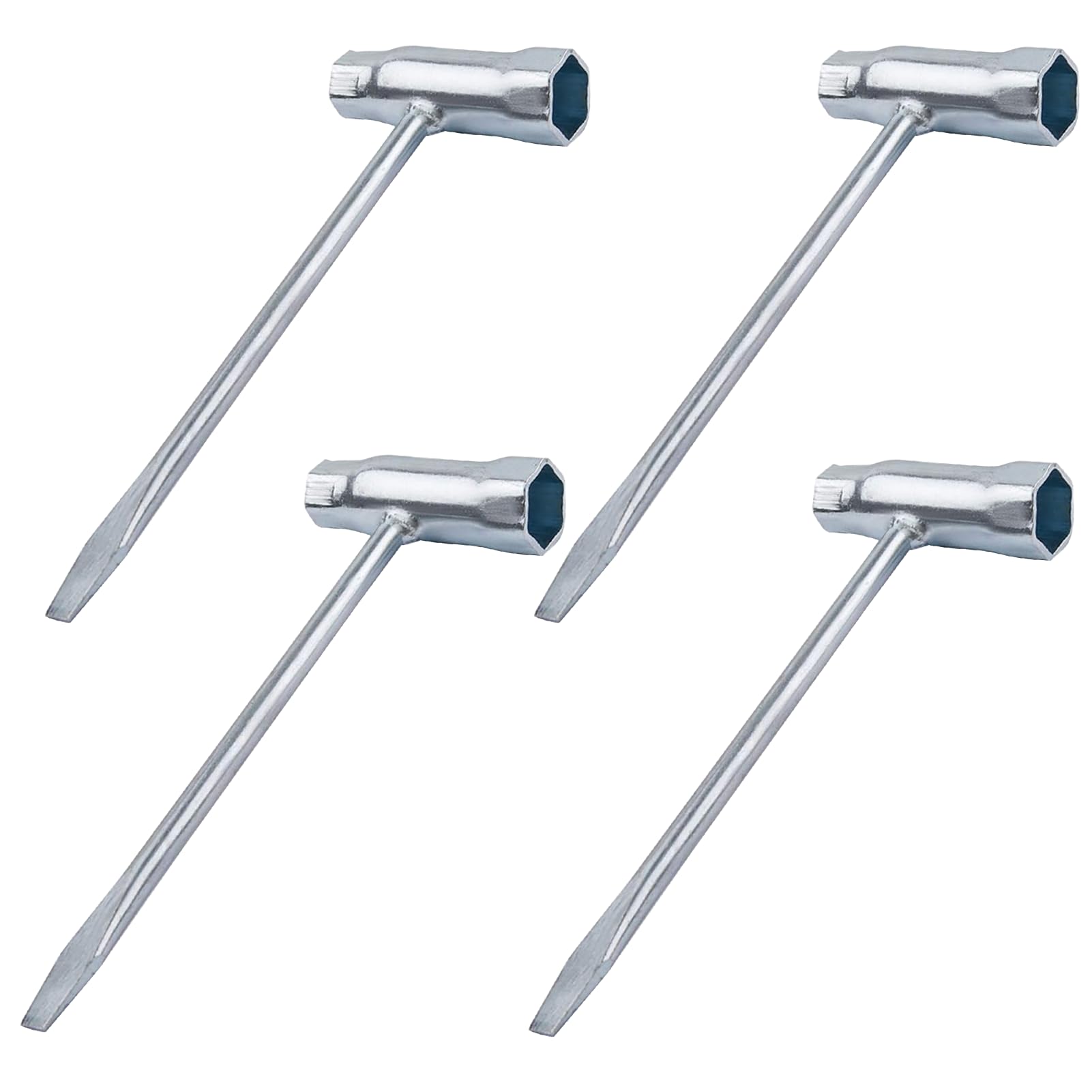Chiave per Motosega 13 mm x 19 mm - Set 4 Chiavi Combinate Con Candela e Chiave a T per Tosaerba e Decespugliatori