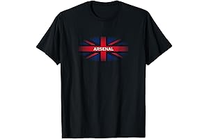 Versatile Arsenal North London UK Union Jack Flag Fadeaway T-Shirt