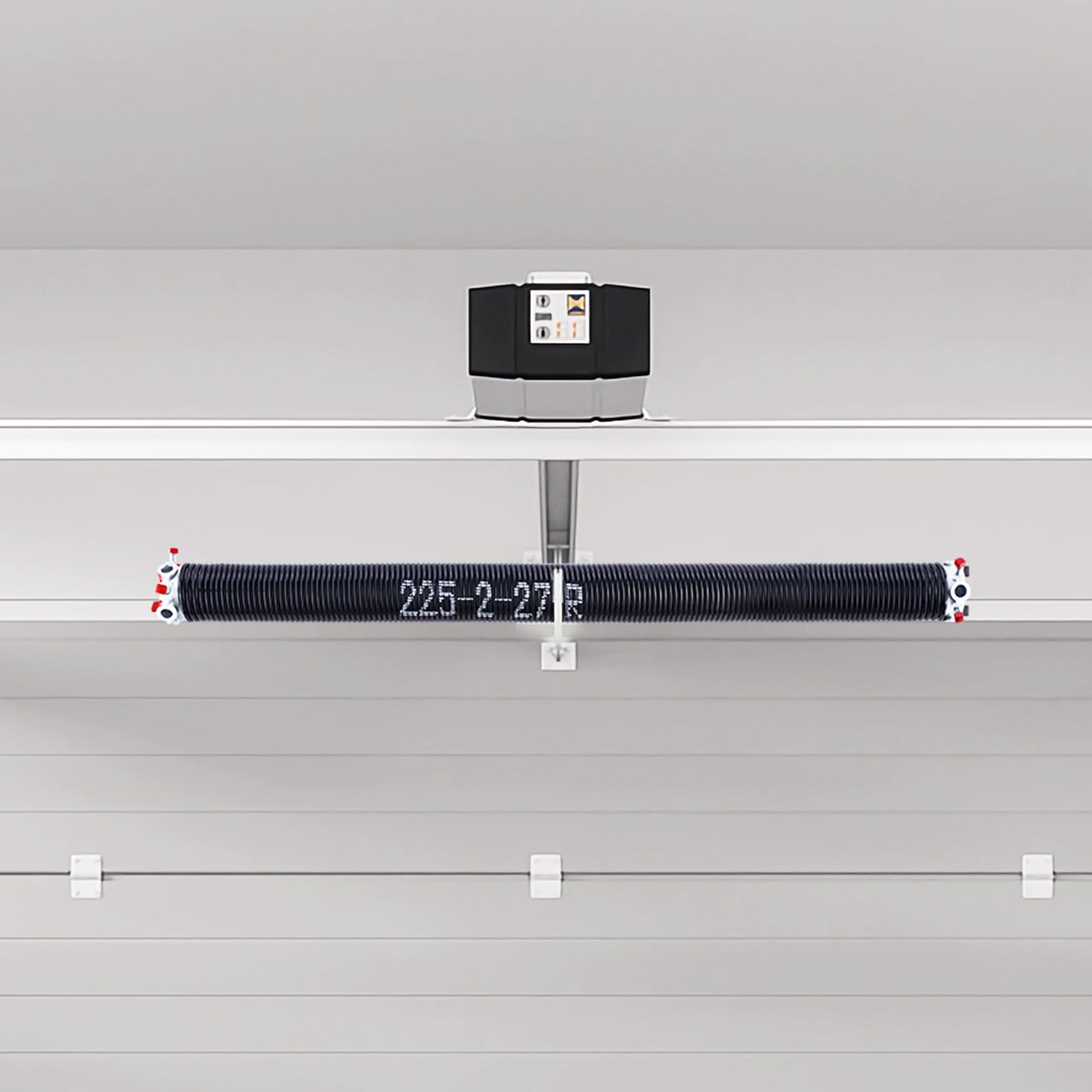 VEVOR Resortes de Torsión para Puertas de Garaje con Barras de Enrollado Antideslizantes y Guantes, Par de Φ5,72 x Φ50,8 x 685 mm, 16 000 Ciclos, Revestimiento Negro de Electroforesis para Reemplazo