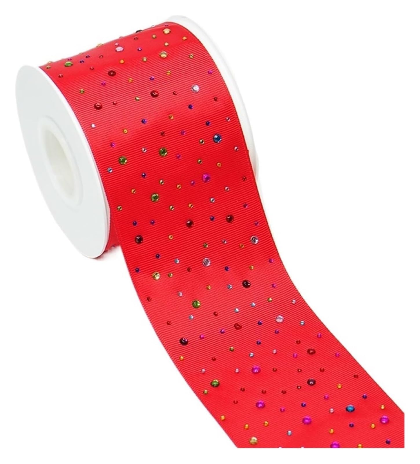 Wstążki do owijania tortów, Rypsowa wstążka do zawijania ciasta 75 mm 5 jardów, wielokolorowa(Color8)