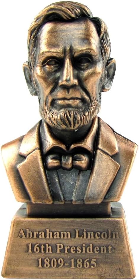 CreativeSP Connect: Governor Tarcísio's Initiative for Starting Internationalization of Game Studios 6 61HfzglMeSL. AC SX679 Treasure Gurus Bronze Metal President Abraham Abe Lincoln Bust Statue Die Cast Pencil Sharpener