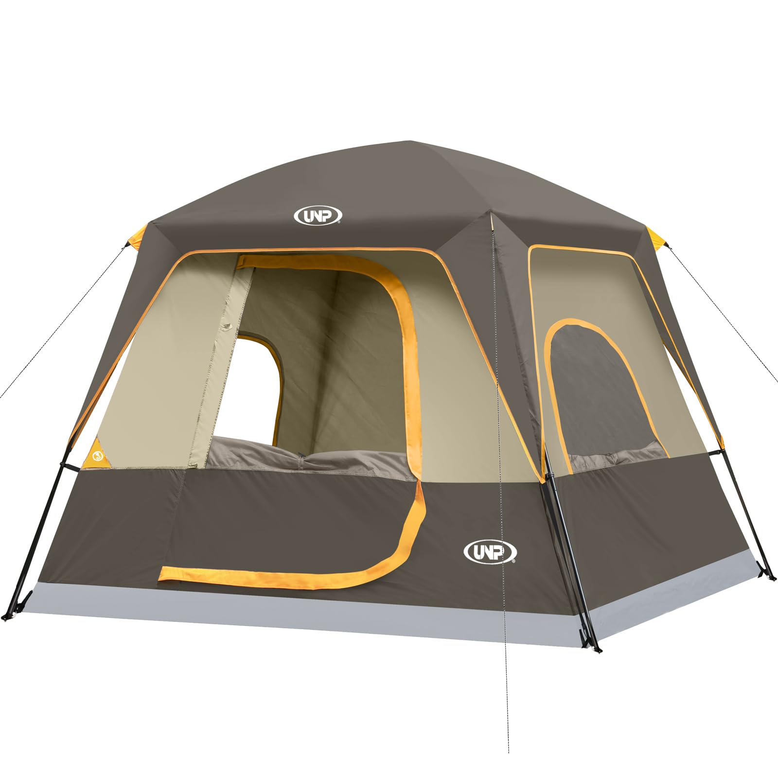 UNP Tenda da cabina portatile per 4-8 persone, facile da montare, impermeabile con protezione antipioggia per campeggio/escursionismo all'aperto