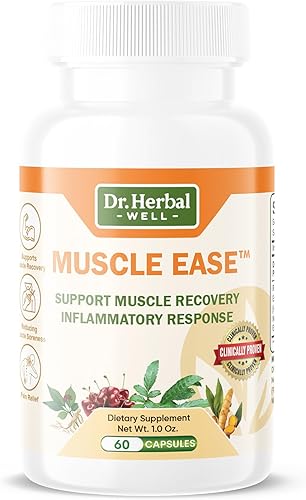 DR.HERBAL WELL Muscle Ease - Apoyo para articulaciones, músculos y nervios, acción rápida, relajación, recuperación de comodidad, suplemento