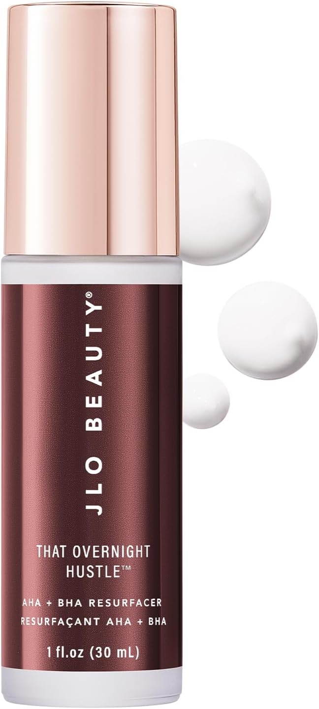 AHA BHA Exfoliant Face Cream, Night Moisturizer with Glycolic Acid & Hyaluronic Acid, Skin Care for Women, That Overnight Hustle Exfoliating Night Cream for Fine Line Support, 1 Oz