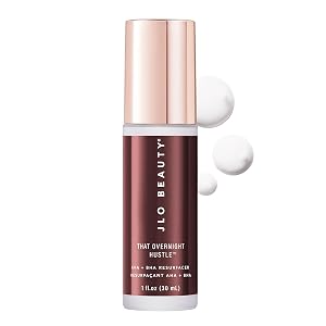 JLO BEAUTY AHA BHA Exfoliant Face Cream Night Moisturizer with Glycolic Acid Hyaluronic Acid Skin Care for Women