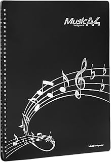 Uqezagpa Carpeta de coro impermeable, carpeta de archivos profesional, portátil, carpeta de música, adecuada para hojas