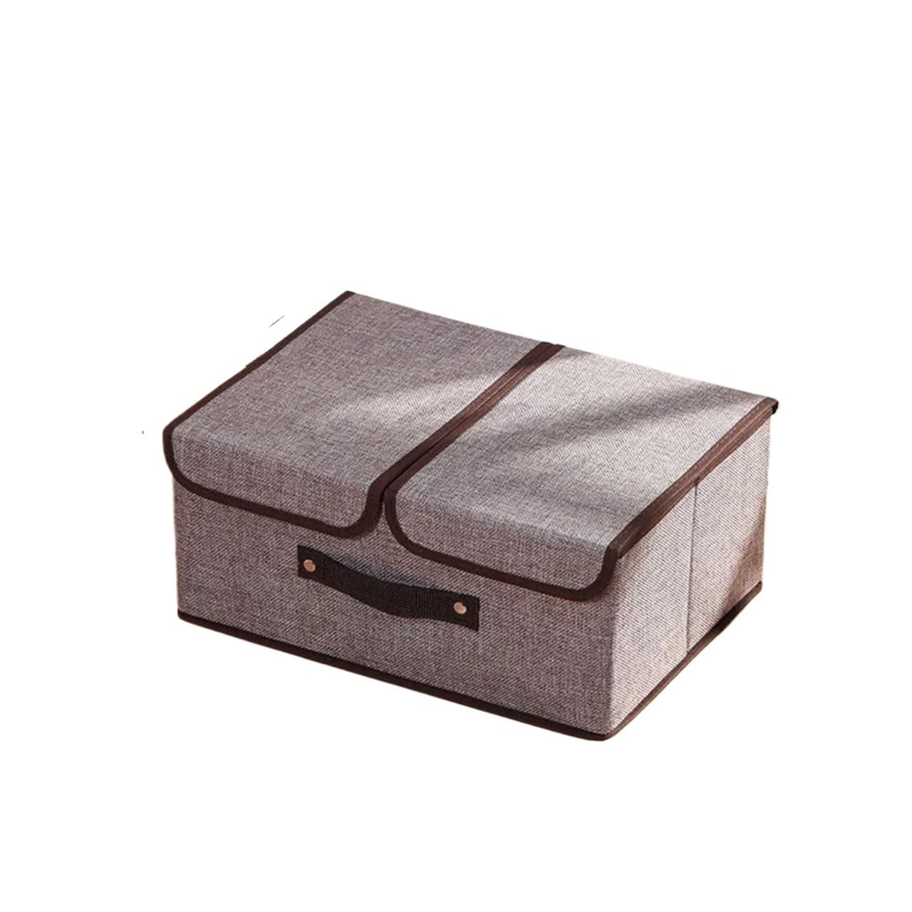 FVDZRFIE Sock Storage Box Foldable Storage Box With Lid Dustproof Home Supplies Clothing Underwear Sock Organizer Cosmetics Wardrobe