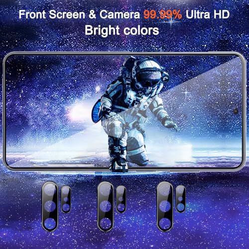 Image of Ferilinso 3 Pack Screen Protector for Samsung Galaxy S26 Ultra, 9H Military-Grade Shatterproof Tempered Glass, Dust Removal Tray, Fingerprint Compatible, Case Friendly, with Camera Lens Protectors