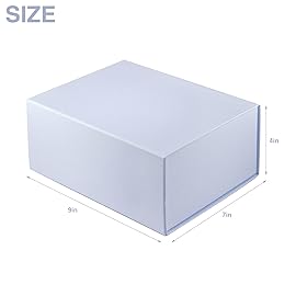 MOYEUPAC Purple Gift Box,9 X 7 X 4 with Lids for Presents Magnetic Closure Gift Packaging for Christmas, Halloween, Birthday and Various Holidays
