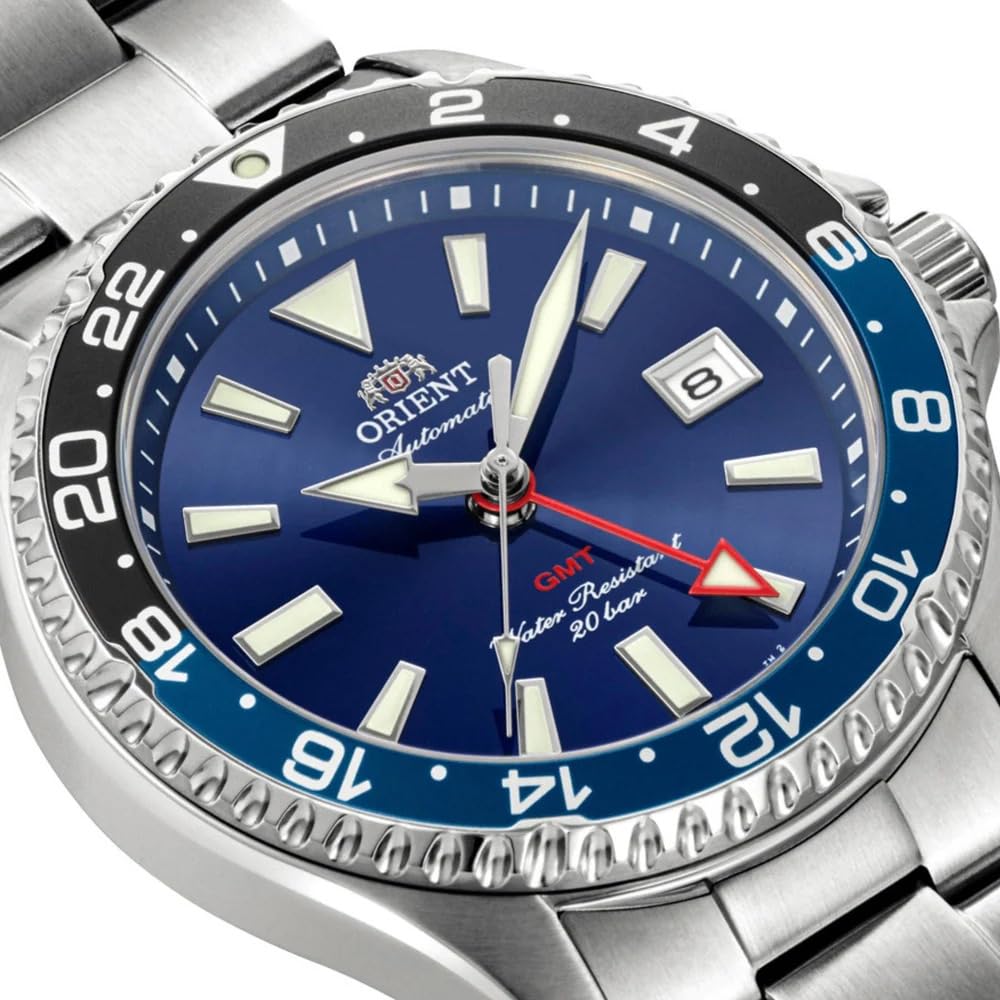Orient Mako GMT Automatikuhr - Edelstahl Weltzeit