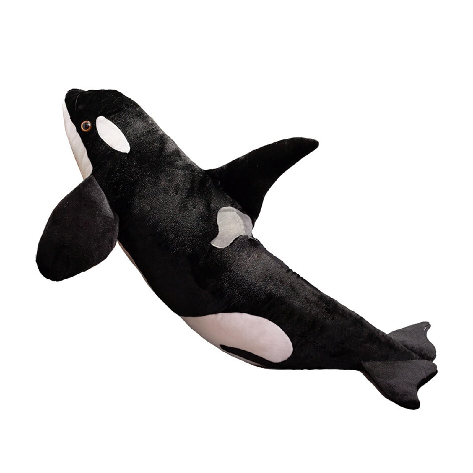Bambola di peluche Orca, peluche da abbracciare con la balena assassina, peluche realistici con animali dell'oceano morbidi, regali di compleanno for ragazze(130cm/51.2in)
