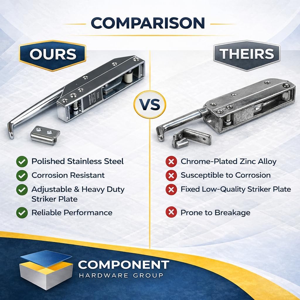 CHG (Component Hardware Group) R35-1105 Latch With Strike Mechanical Straight Handle For Chg Series 2830 59-1105 221097