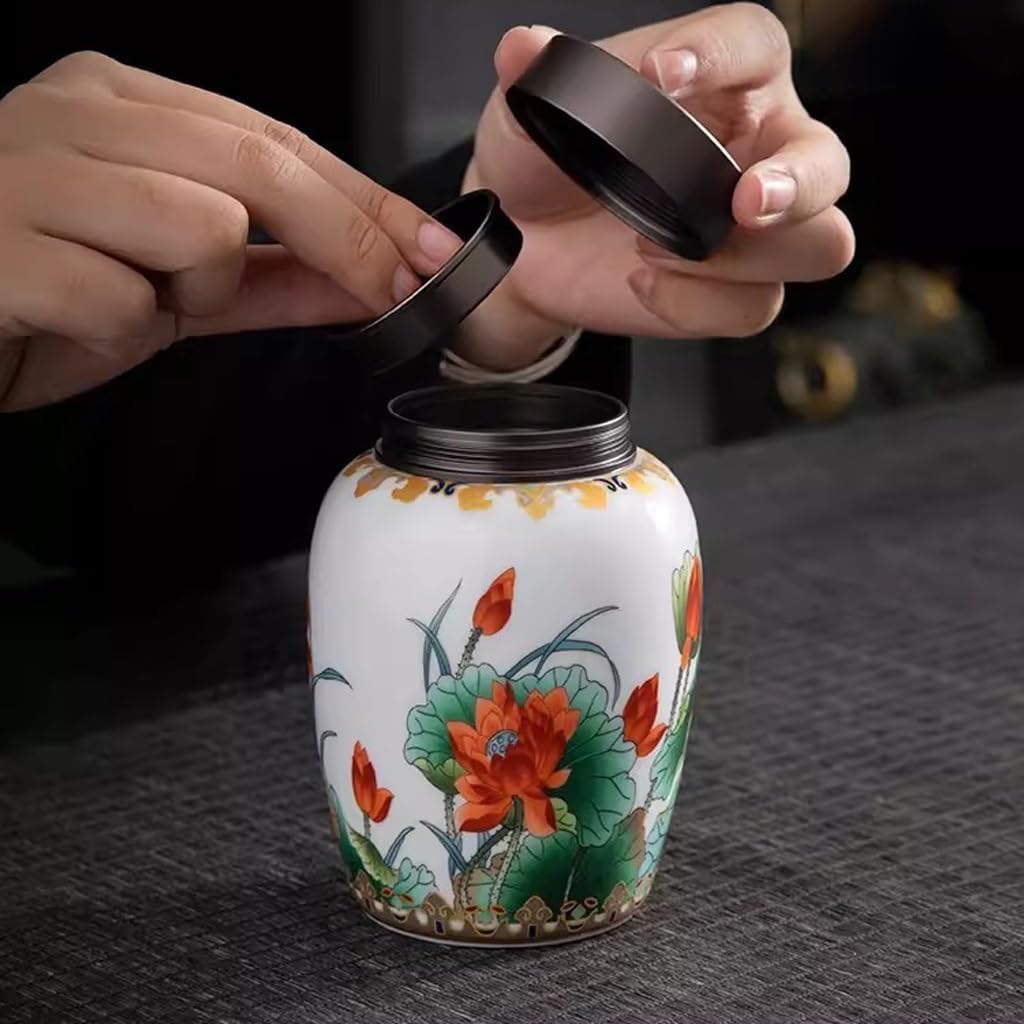 祥雲作 十月 残菊に鶴 雪吹 中次 茶筒 金蒔絵 共箱共布 茶道具 C435