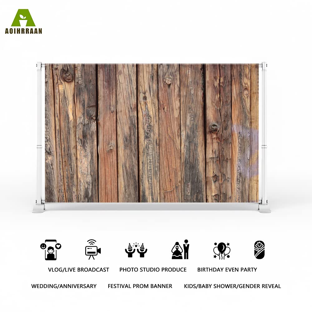 Aoihrraan 3x2,5m Envejecido Madera Pared Fondo Resistido Tablón Mal Sucio De Madera Tablero Fotografía Fondo Oeste Vaqueros Fiesta Decoración Suministros Video Brotes Arte Retrato Foto Atrezzo