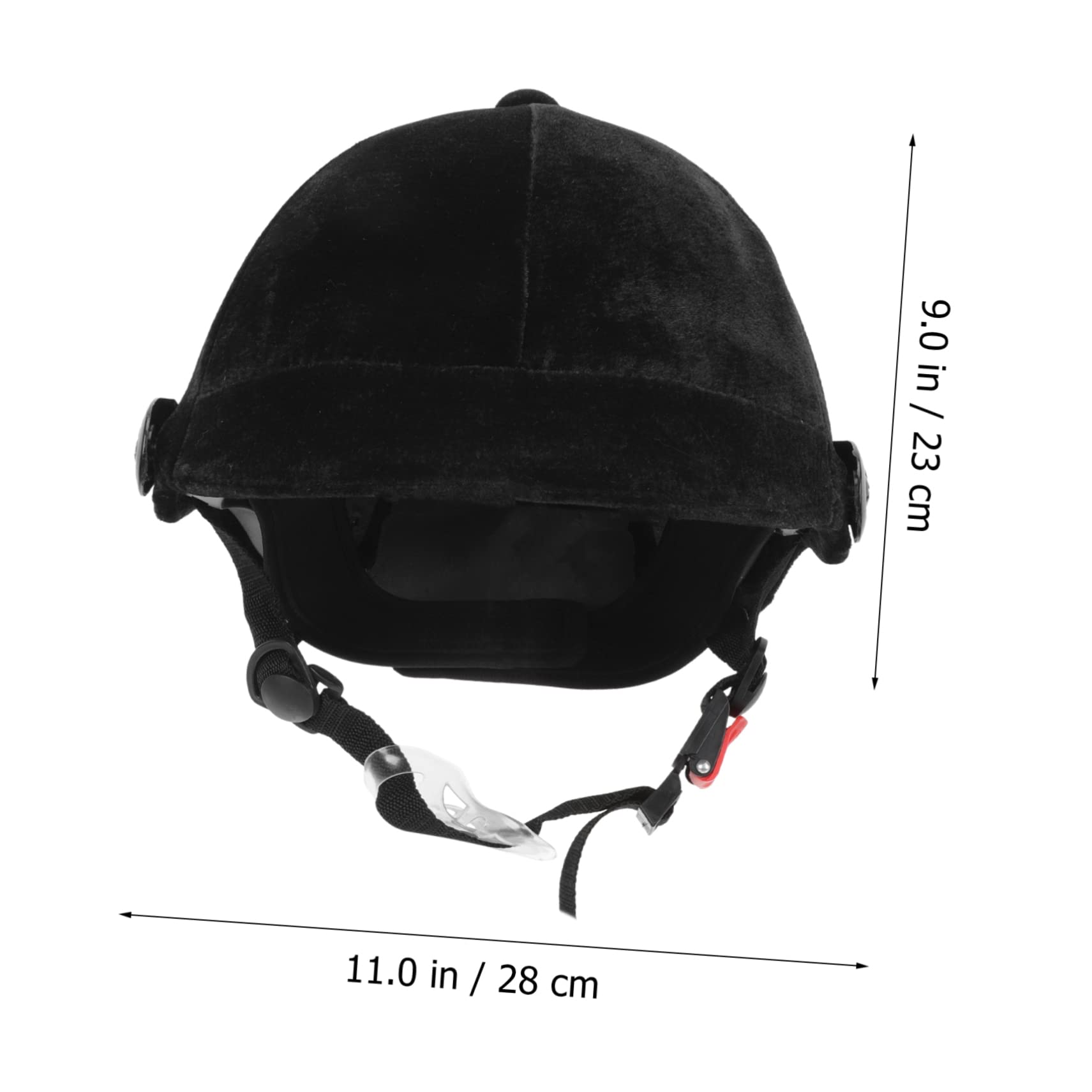 WOONEKY Casco da Equitazione per Ragazzi Leggero in Polipropilene Protezione Completa, Fori di Ventilazione ai Bordi e Cinturino Regolabile per Scooter e Biking