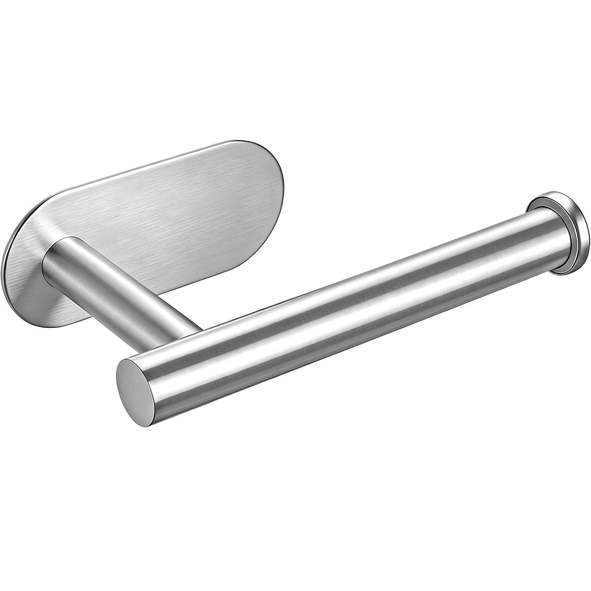 White Toilet Paper Holder, Self Adhesive Toilet Paper Roll Holder No Drilling Wall Mount for Kitchen, Bathroom, Toilet — Amazon image 10