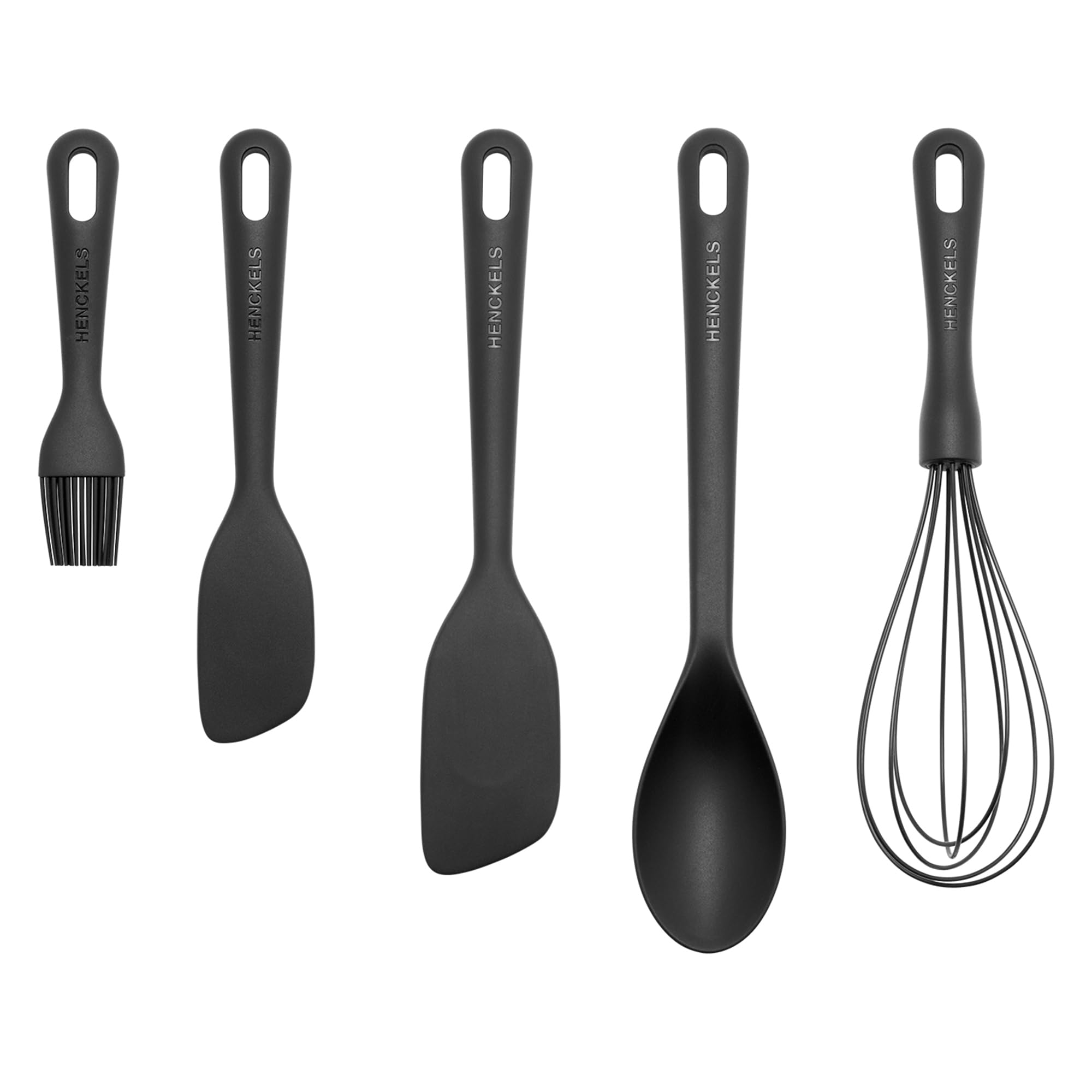 HENCKELS Silikon-Onyx-Kochutensilien, 5, Schwarz