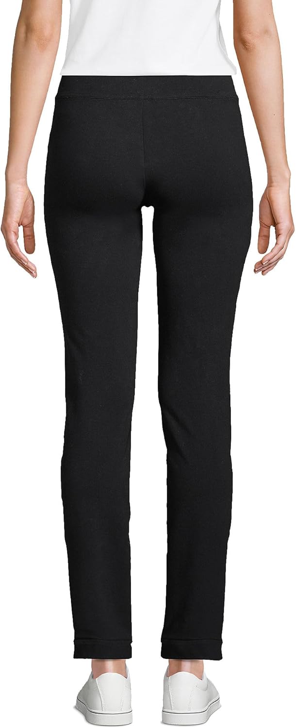 Lands' End Women's Starfish Mid Rise Slim Leg Pants - Image 2