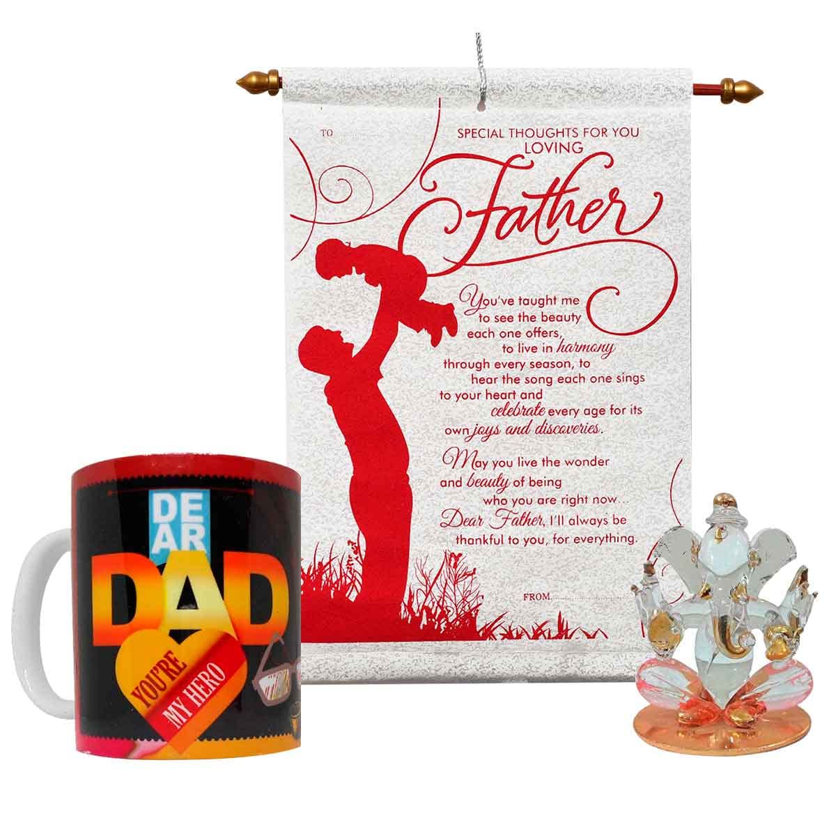 Saugat Traders Father Day Gift Combo Set Of Printed Coffee