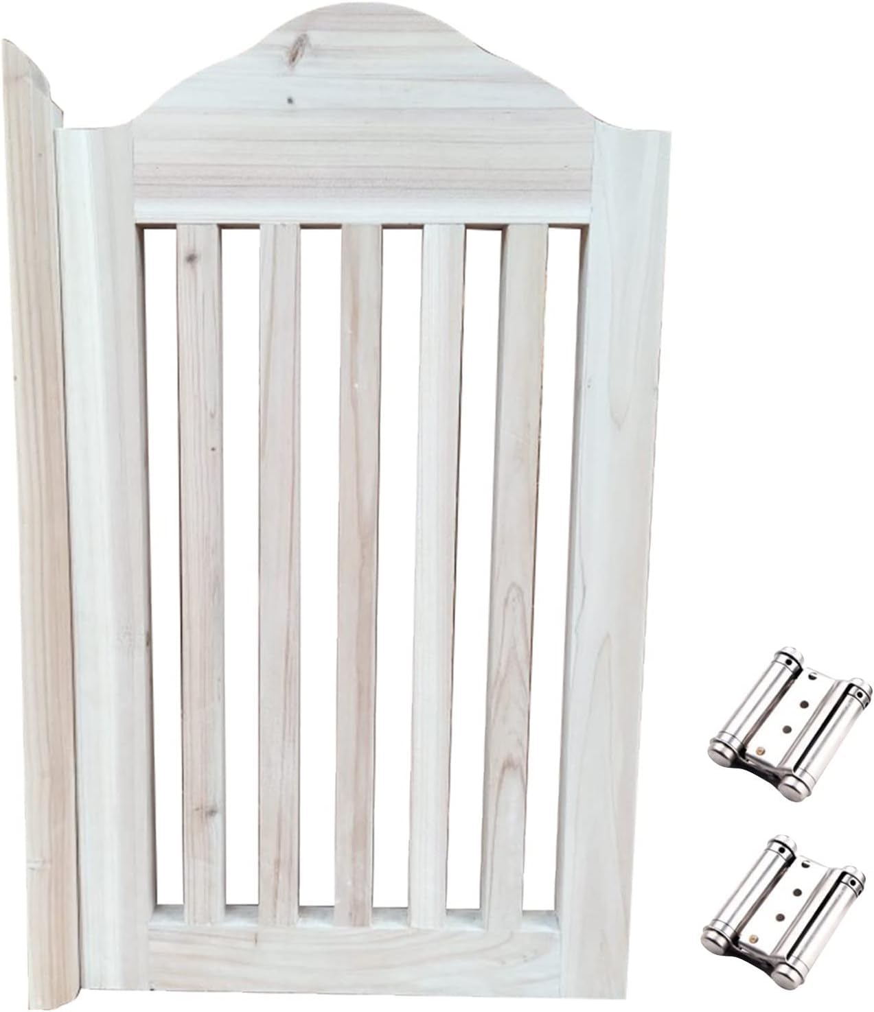 HHOZsafety Solid Wood Swinging Door, Single Half Waist Door No Paint, Eco-Friendly Cafe Doors with Metal Hinge(W80xH90cm(31 1/2" x35 3/8"))