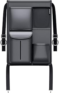 armazenamento carro | armazenamento assento carro | Organizador carro grancapacidacom vários bolsos, armazenamento banco traseiro para organizador documentos, suporte telefone e brinquedo Iscork