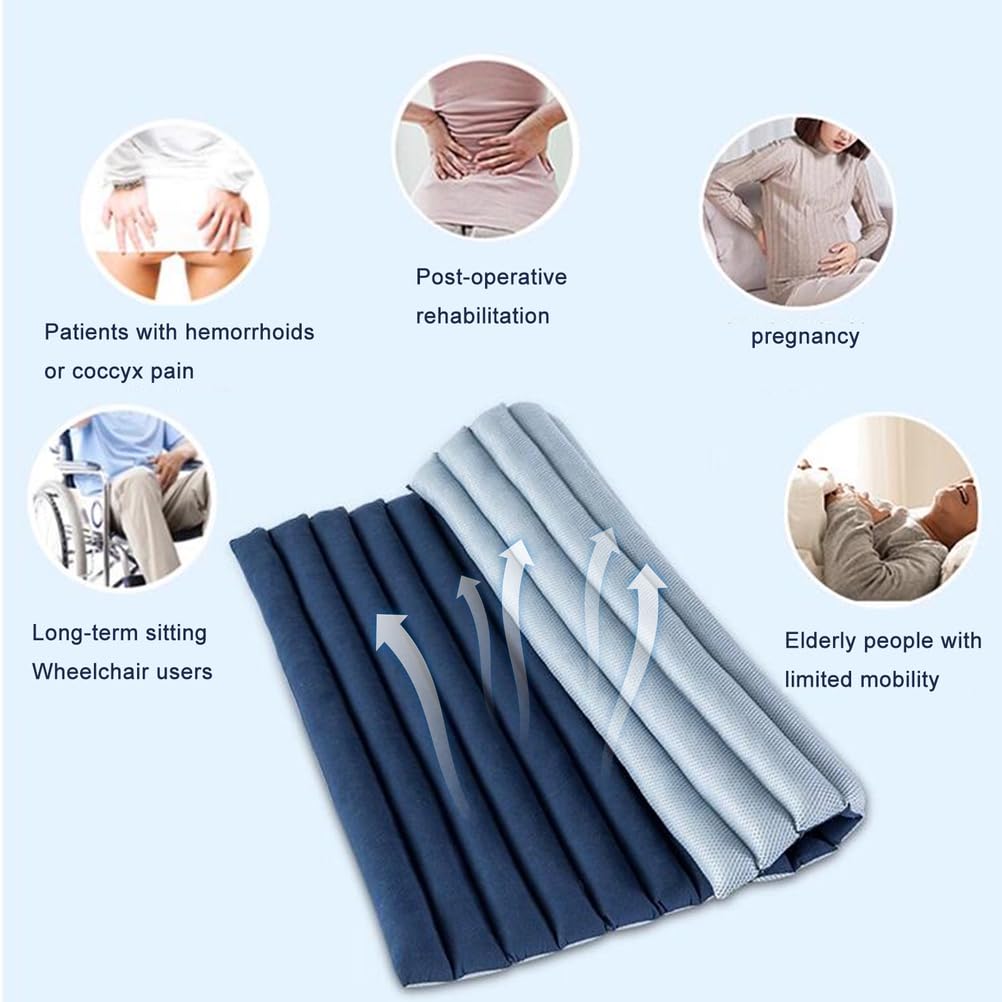 Generico Materasso Antidecubito per La Cura del Paziente, Spessore 4 Cm, Materasso per Letto Ospedaliero Comodo E Traspirante, per Letto per Pazienti, Divano, Sedia a Rotelle,Marina Militare,60×70cm