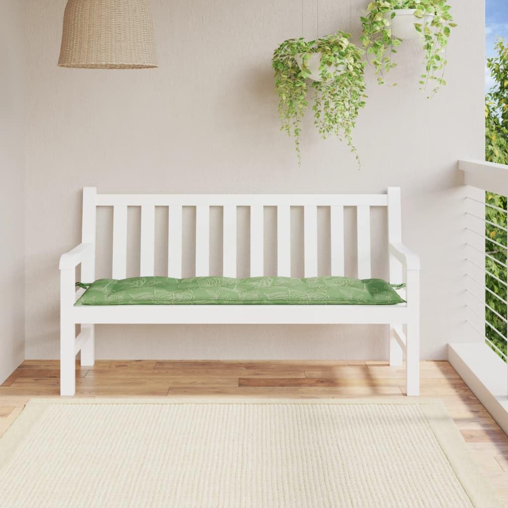 Coussin de banc de jardin motif feuilles pour sublimer vos soirées en terrasse