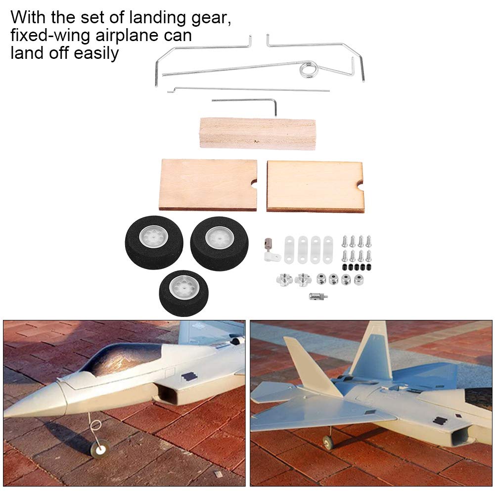 Dilwe-Flugzeug-Fahrwerk, KT-DIY-Festflügel-Modell-Rad-Universal-Satz RC Flugzeug-Zubehör
