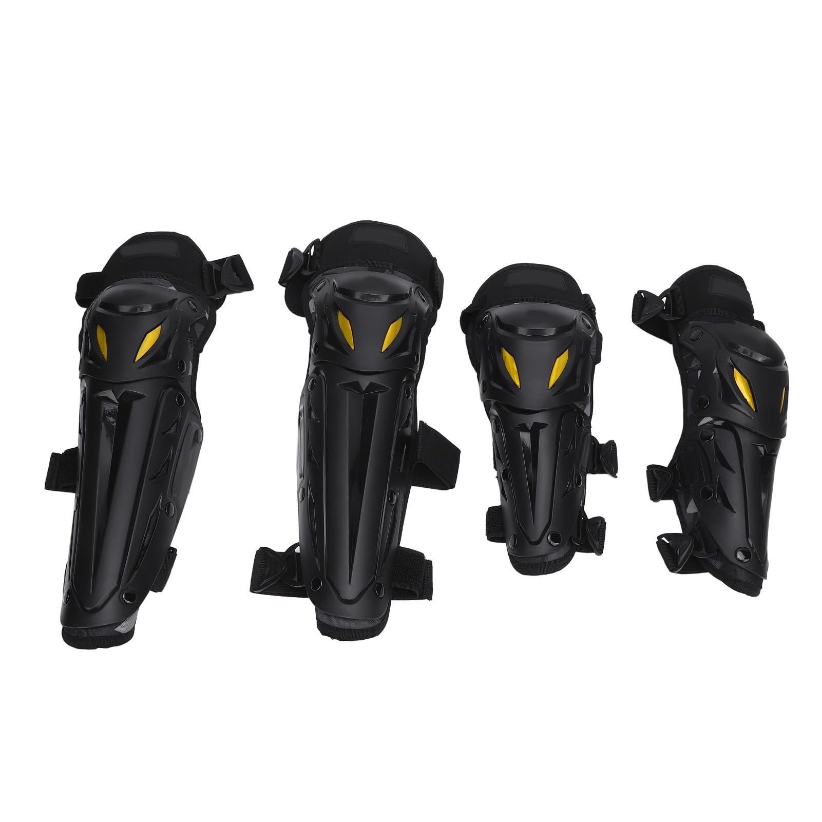 Protège-tibias de Genou de Moto, équipement de Protection de Genou de Moto, Mousse Tampon en Coque PP pour Dirtbike pour le Ski et le Cyclisme (multicolore)