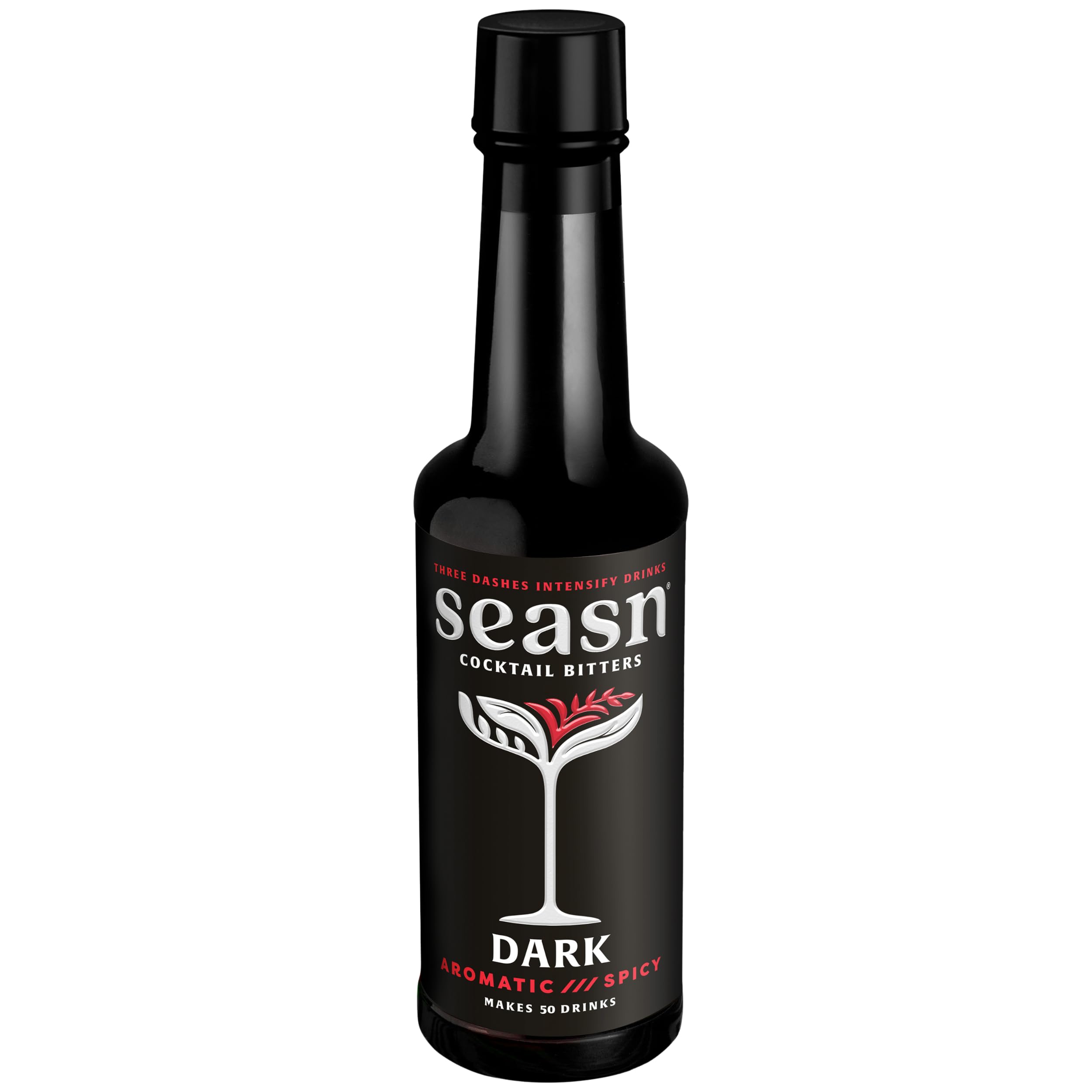 seasn DARK Cocktail Bitters | 0% ABV Bitters for Intensifying Cocktails & Mocktails | Aromatic & Spicy Bitters | Vegan & Sugar Free | 150ml