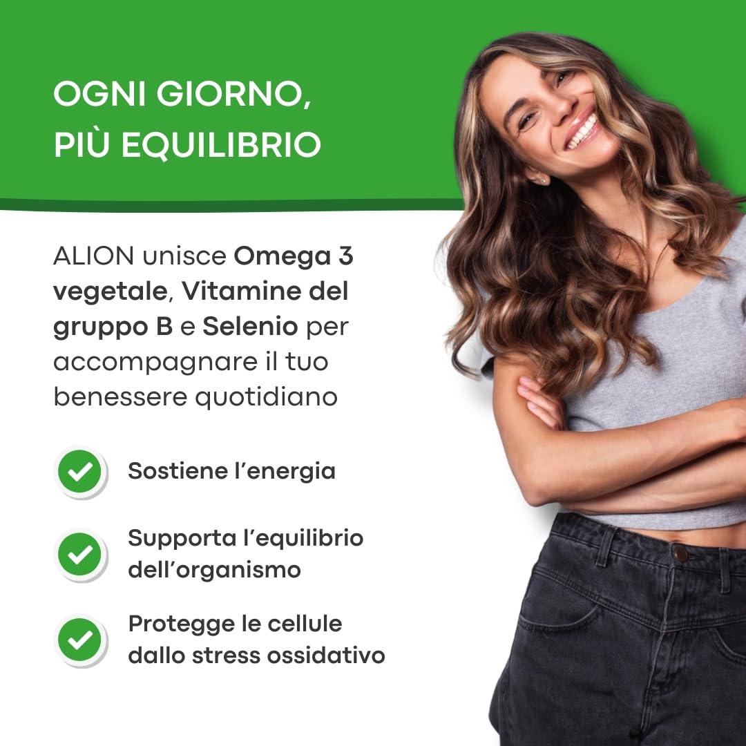 Omega 3 | Alion 120 capsule - vegano, senza lattosio, senza glutine - 100% vegetale