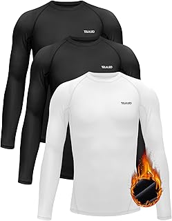 Youth Boys Girls Thermal Compression Shirt Fleece Lined Turtle Neck Top Athletic Base Layer Undershirt