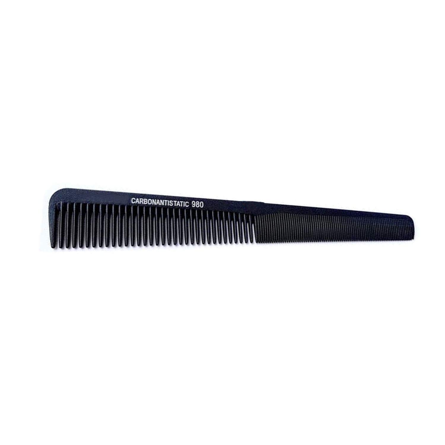 Verceys Carbon Antistatic Comb (No 980) Black Thin Barber Taper Comb