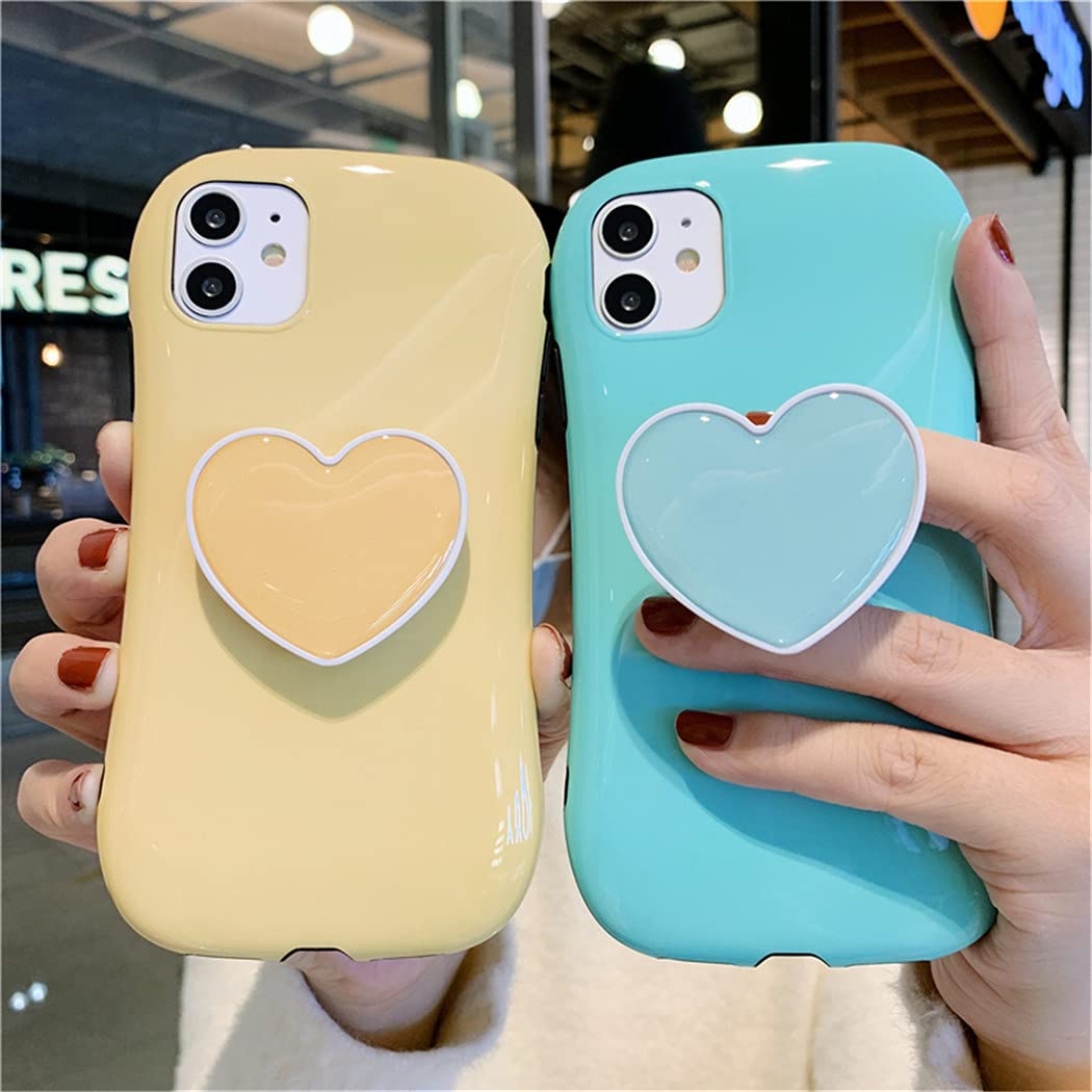 Amazon.co.jp: iPhone 12 pro ケース ハート スマホスタンド 韓国