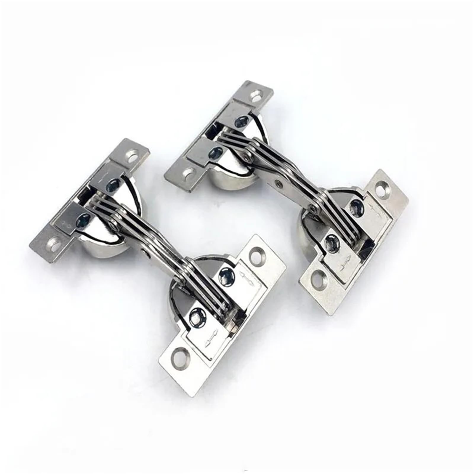 Rmwkrmogrf One Color Zinc Alloy Door 125 Degrees Oblique Side Angle 45 Stitching Hidden Hinge Furniture Hinges 2Pcs
