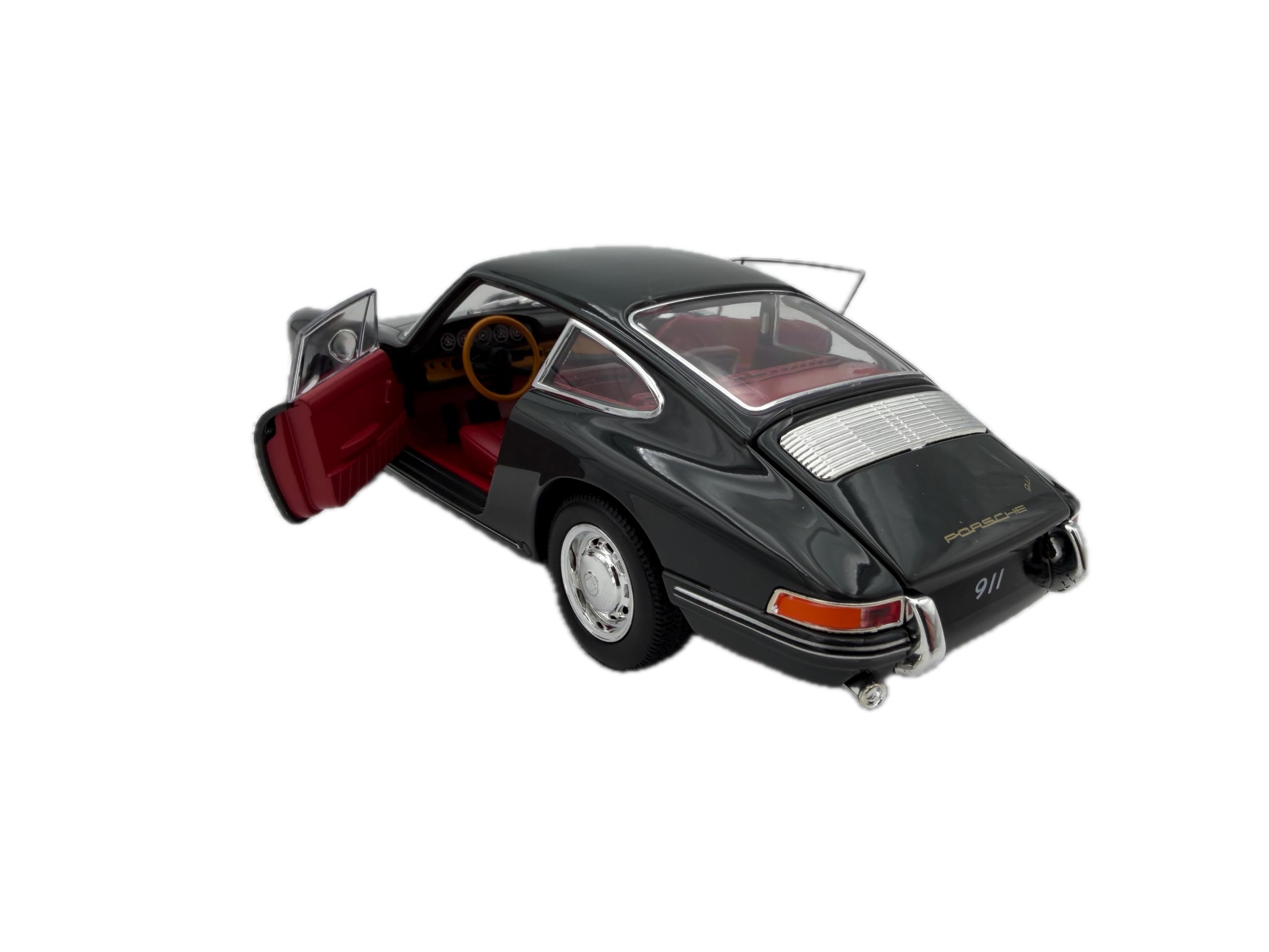 Porsche 911 Urmodell (1964-1973) Modellauto Oldtimer 1:24 - Detailgetreues Sammlermodell I GT-Marketing I Museumskollektion I L: 18 cm I Schiefer Grau