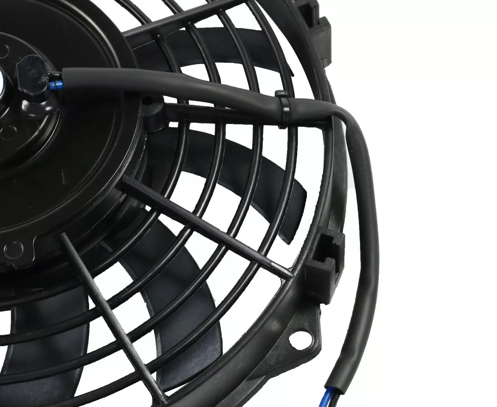 Ventilateur Électrique Universel pour Radiateur de Voiture 23cm 9 pouces 12V 80W 720m³/h Ventilateur de Radiateur Silencieux Pales Courbées Système de Refroidissement de Voiture Moto Bateau VTT