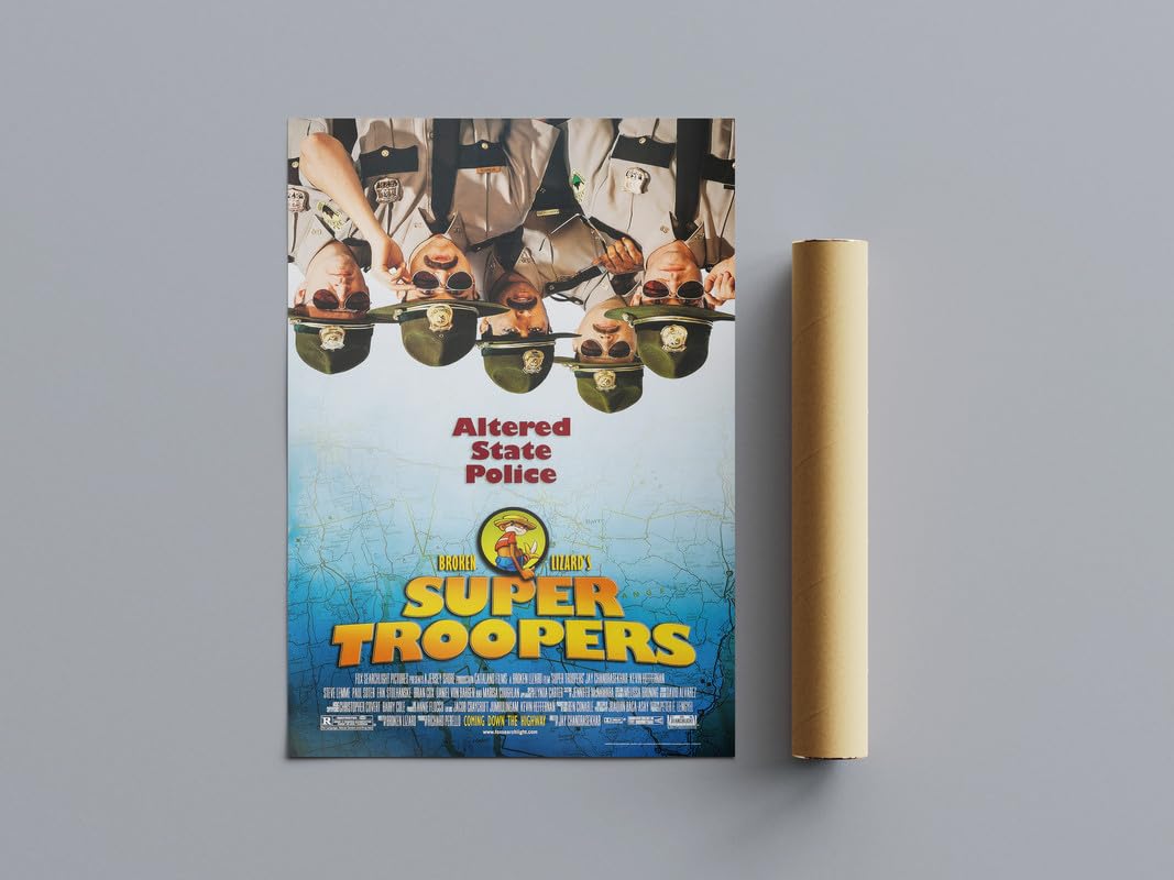 Pixie Posters Multi Colour Cult Classic Movie Posters Super Troopers Wall Art (A3 Size 29.7Cmx42cm)