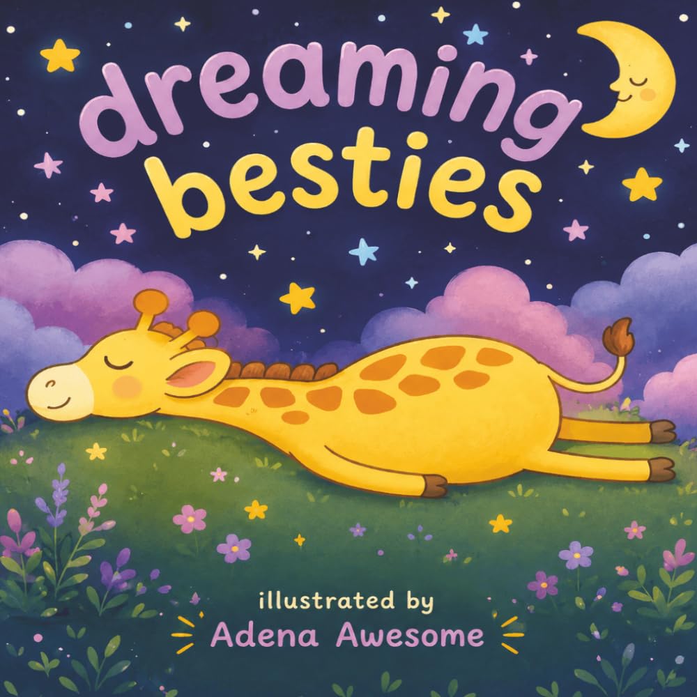 Dreaming Besties: 30 bold and easy coloring pages