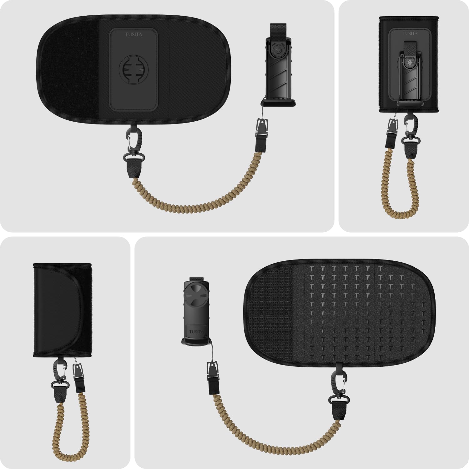 Rash Guard TUSITA Backpack Tether For Garmin Handheld GPS - ETrex GPSMAP  Rino Series Mount TUSITA Hands-free Mount For Garmin ETrex And GPSMAP  Devices