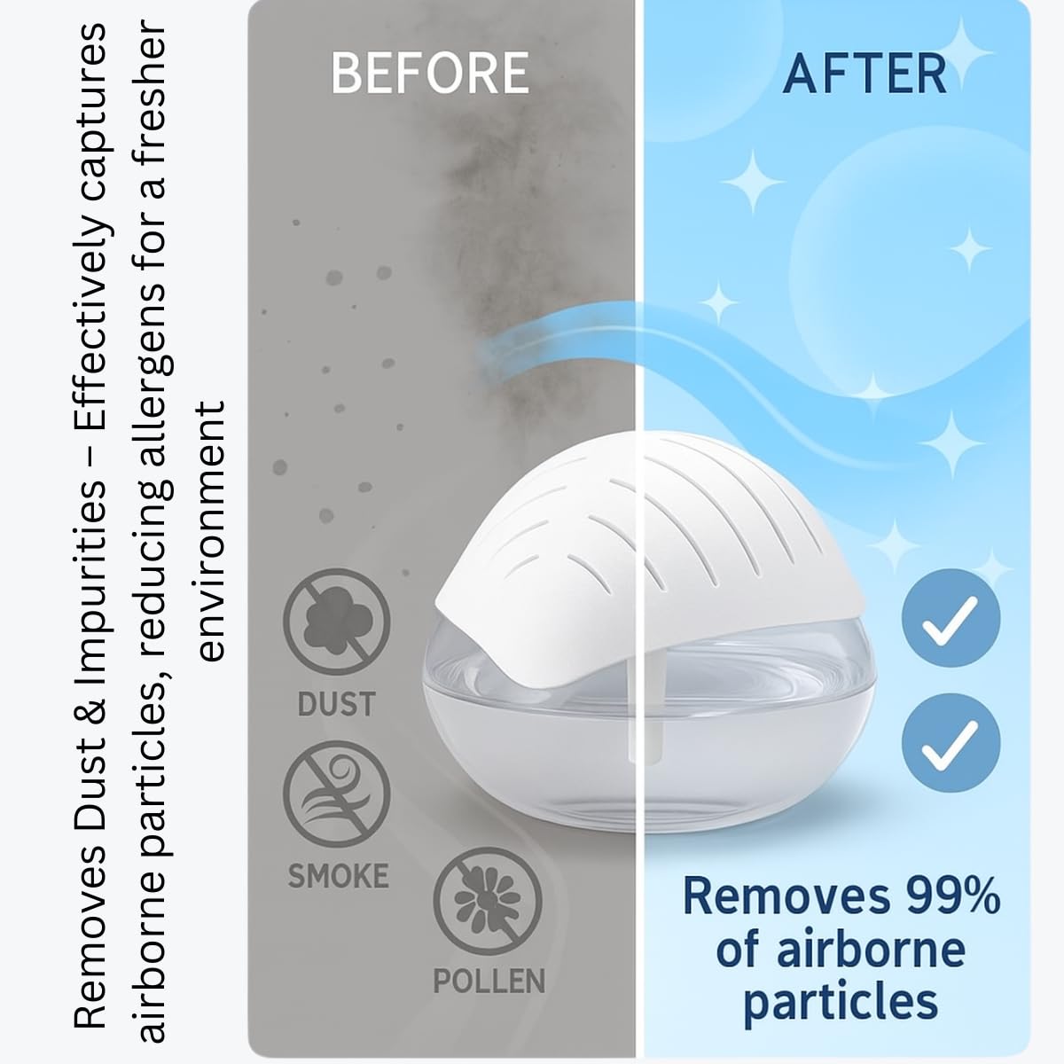 Ssanvi 3-in-1 Air Purifier, Aroma Diffuser & Humidifier – 500mL Large Tank with Free Essential Oil | Quiet Operation, Removes Dust & Odour, Spreads Fresh Aroma – Perfect for Home, Office & Car 2