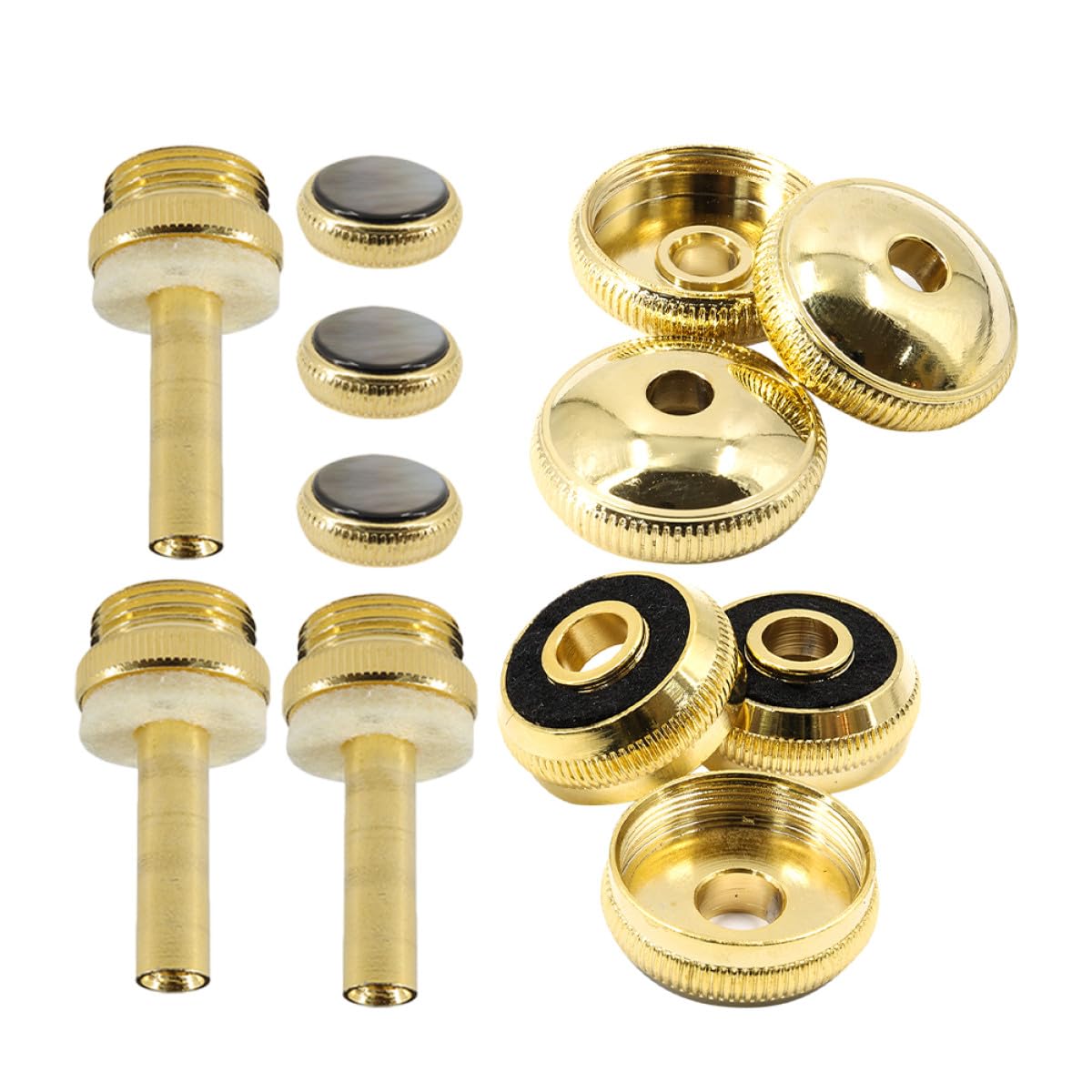 Trompeten Ersatzteile 12 Stück Modell C317 aus Metall, Gold