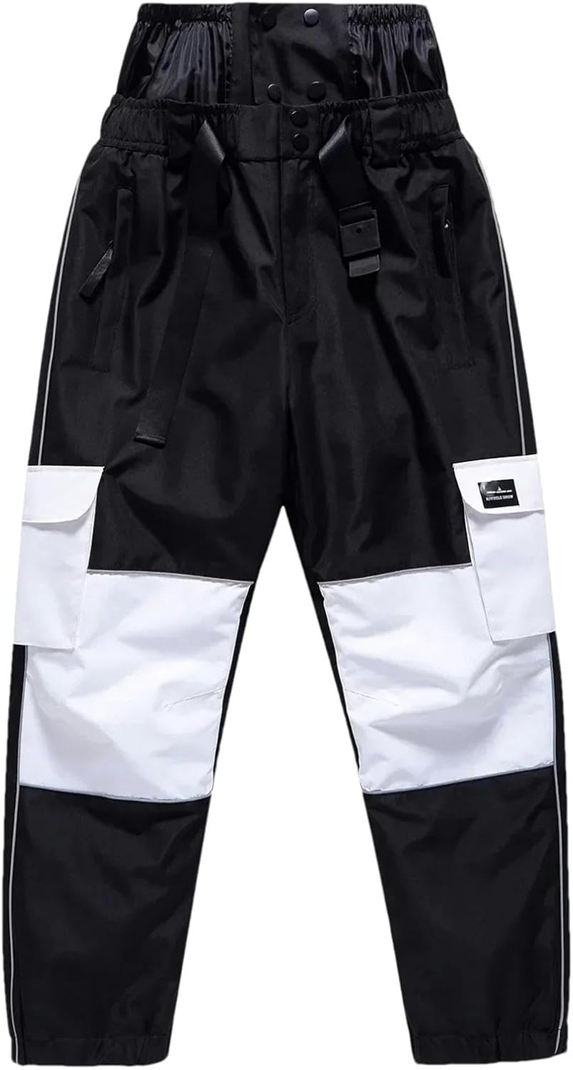 Snowboard Pants Women and Man Windproof Mountain Female Ski Bib Overalls Waterproof Warm Snow Costume Trousers