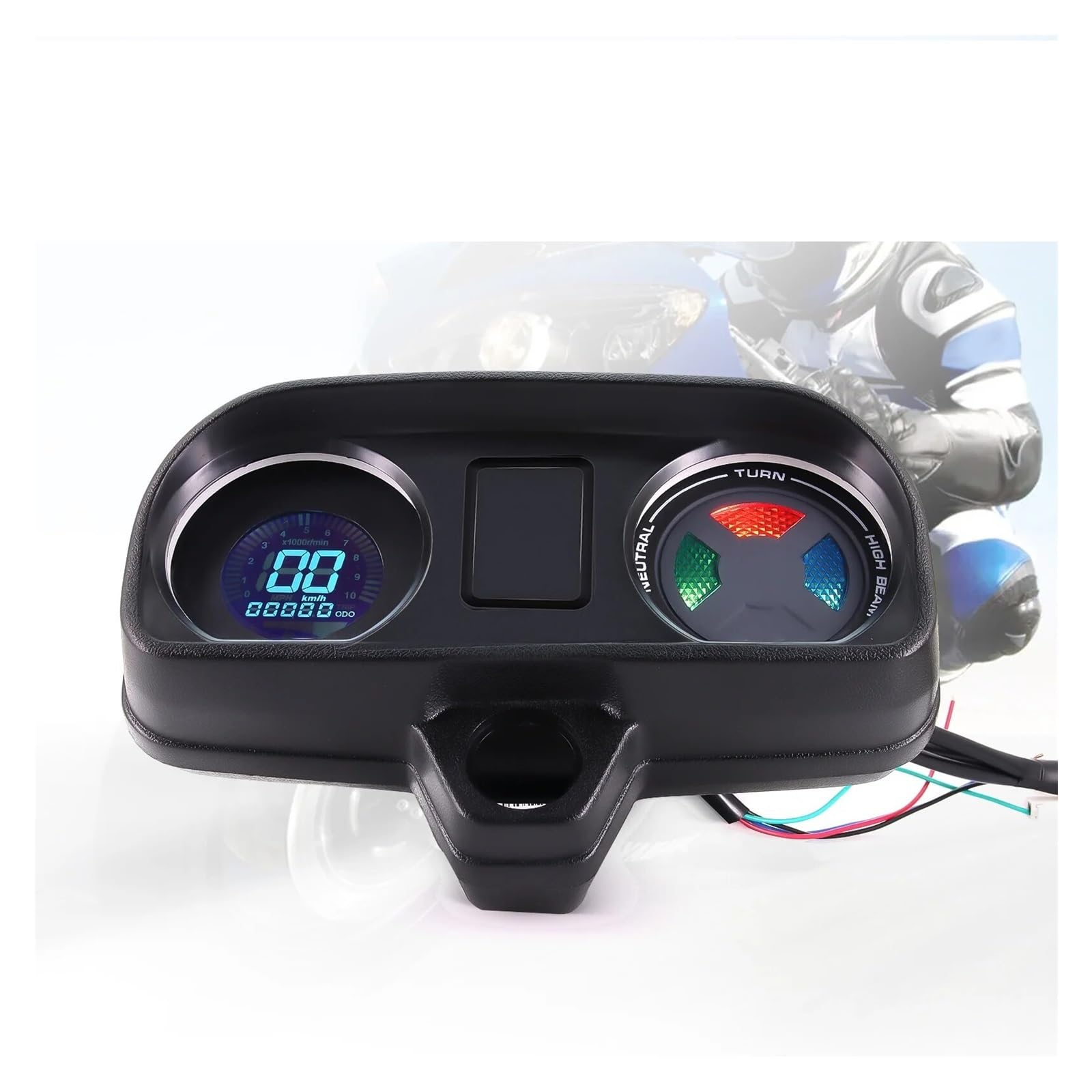 Contagiri contachilometri Tachimetro Universale Per Moto 12V Indicatore Livello Carburante Retroilluminazione A LED Digitale Moto 12V Per Titan Per CG 150 Fan