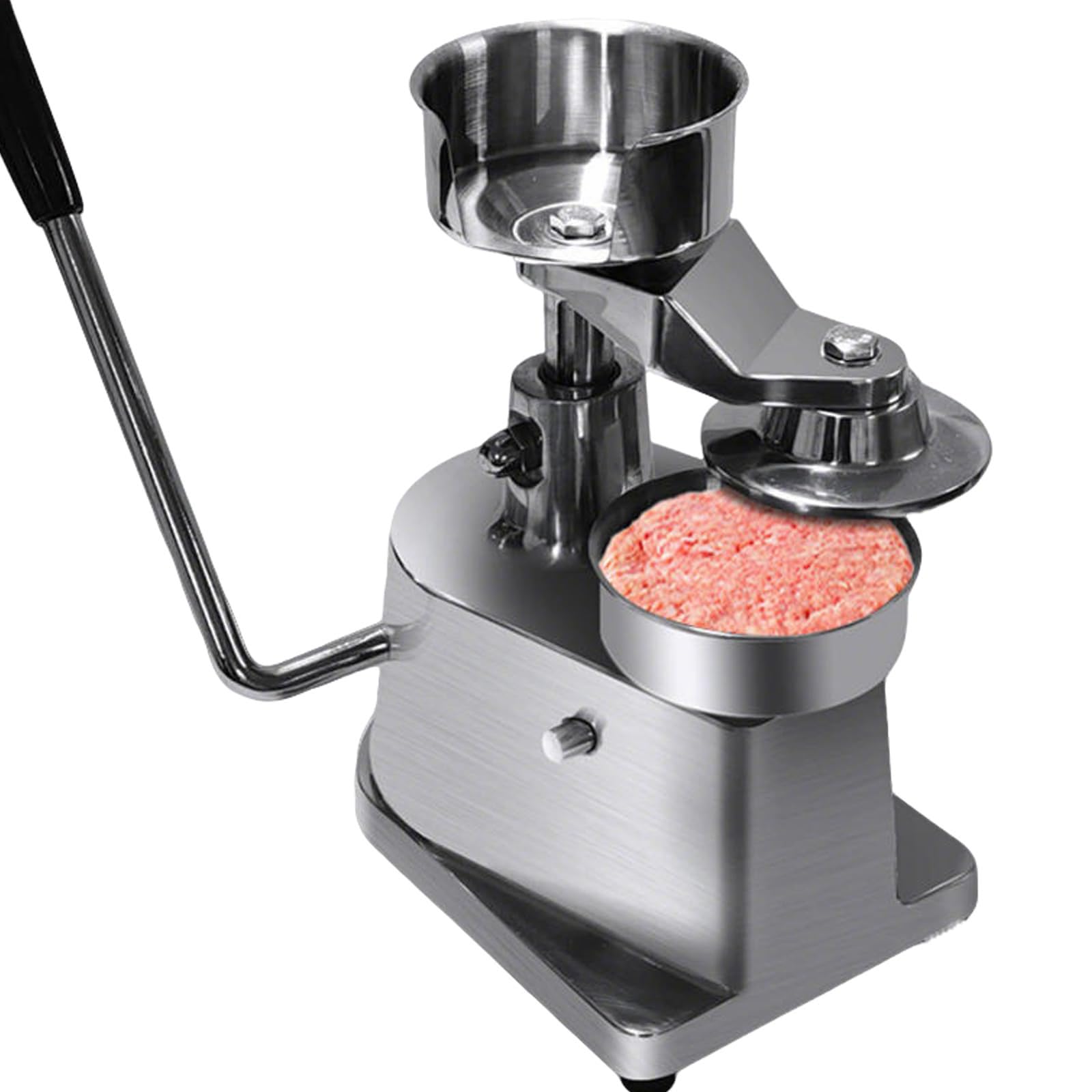 Fleisch-Pattypresse, robustes Edelstahl-Küchenwerkzeug für einfache Zubereitung von Lebensmitteln, 130 mm Formprozessor für Burger und Patties, perfekt für Hobbyköche