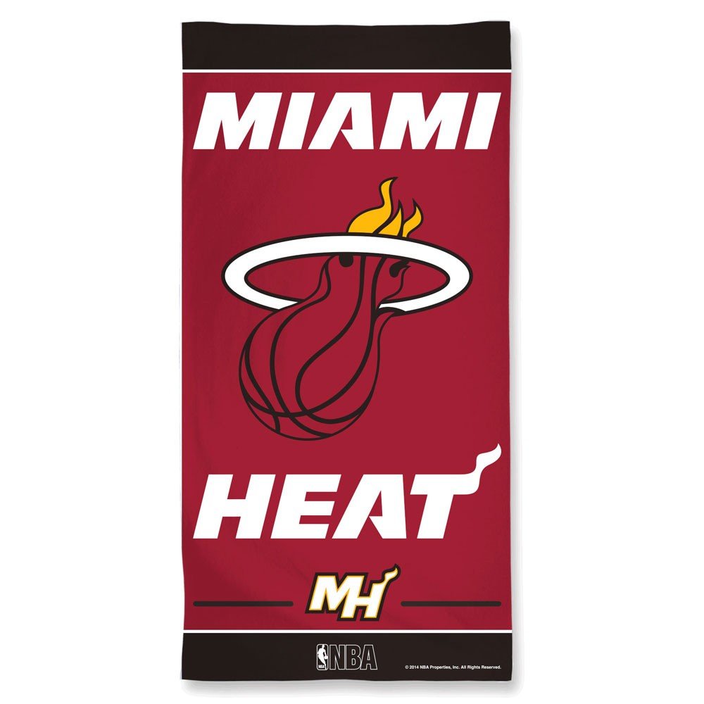 NBA Miami Heat Old Style Beach Towel, Team Color, One Size