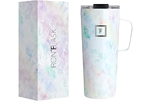 IRON °FLASK Grip Coffee Mug: Escape Leaking Woes, Stay Caffeinated on the Go